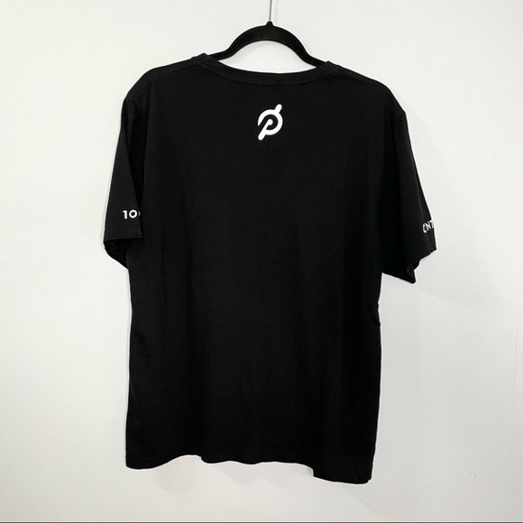 Peloton Century Club 100 Rides Black Tee Shirt - Picture 2 of 8